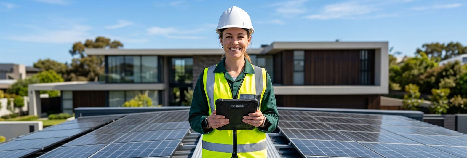 Solar energy installation active showcase
