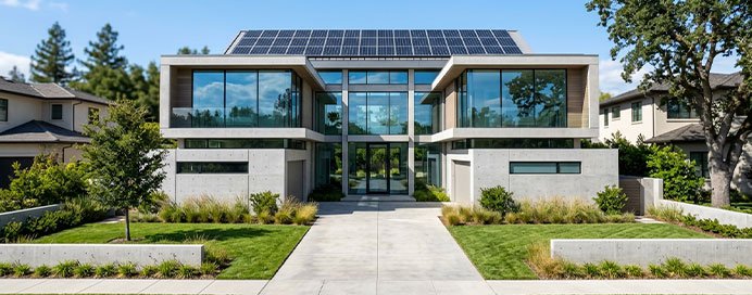 Solar-powered modern home